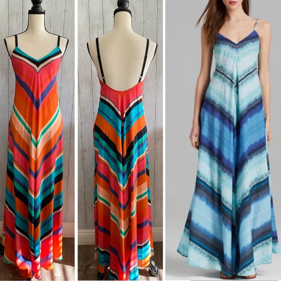 New Twelfth Street By Cynthia Vincent Silk Maxi Dress - Picture 1 of 14